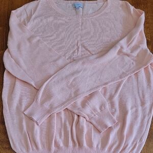 Light beautiful Pink crewneck sweater. Size L